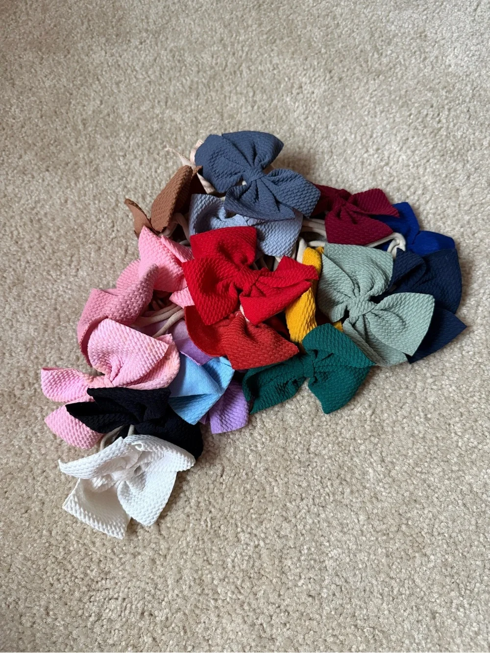 Kids Bow Hair Band Pack - Assorted Colors
